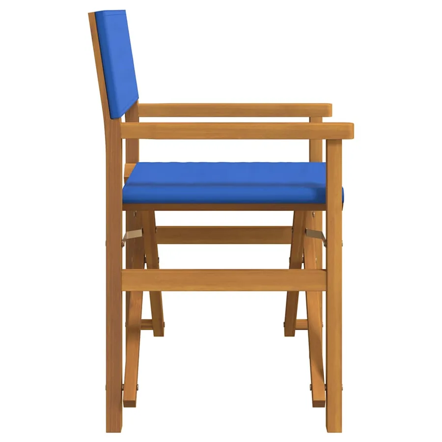 Chaises de metteur en scène pliantes lot de 2 Bois teck massif - 5