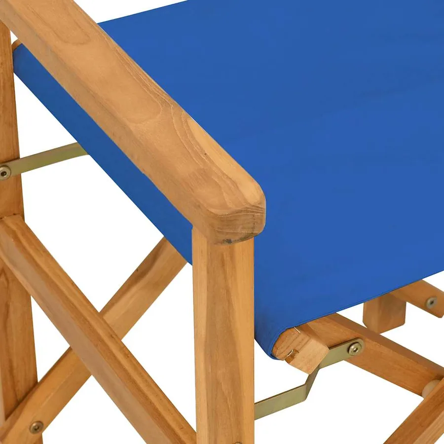 Chaises de metteur en scène pliantes lot de 2 Bois teck massif - 8
