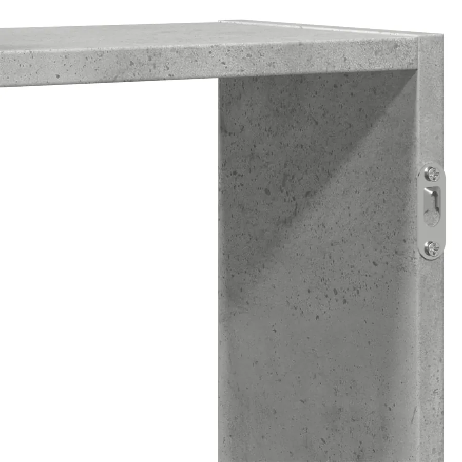 Étagère murale gris béton 159x18x65 cm bois d'ingénierie - 8