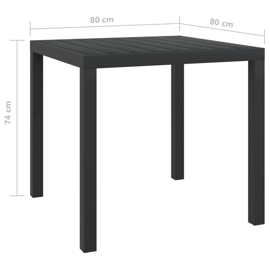 Ensemble à manger de jardin coussins 5pcs Résine tressée Gris - 12