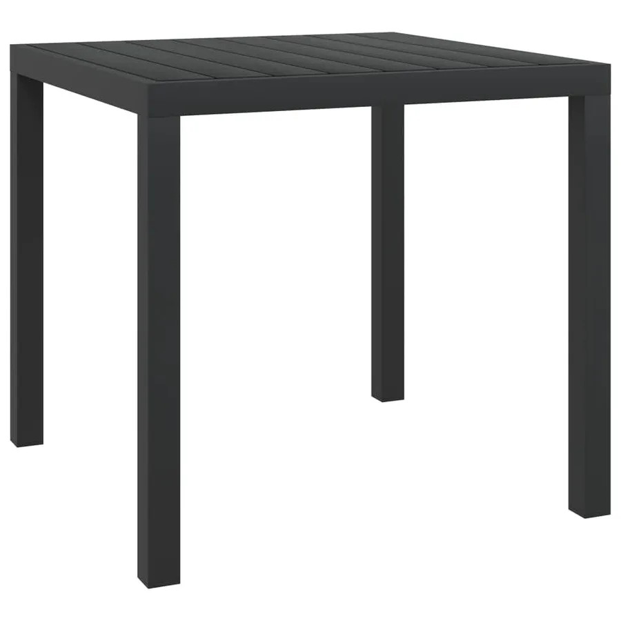Ensemble à manger de jardin coussins 5pcs Résine tressée Gris - 7