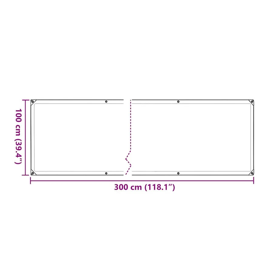 Housse de protection plantes avec œillets 1x3 m polyéthylène - 10