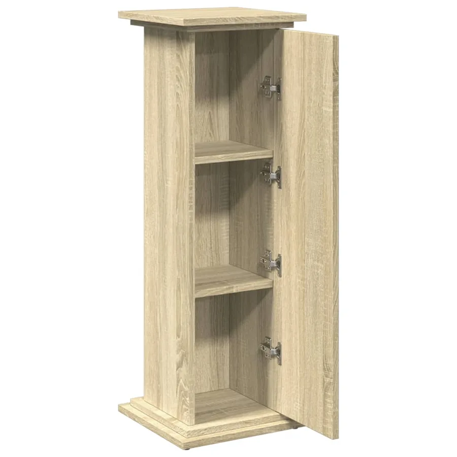 Piédestal avec rangement chêne sonoma bois d'ingénierie - 6