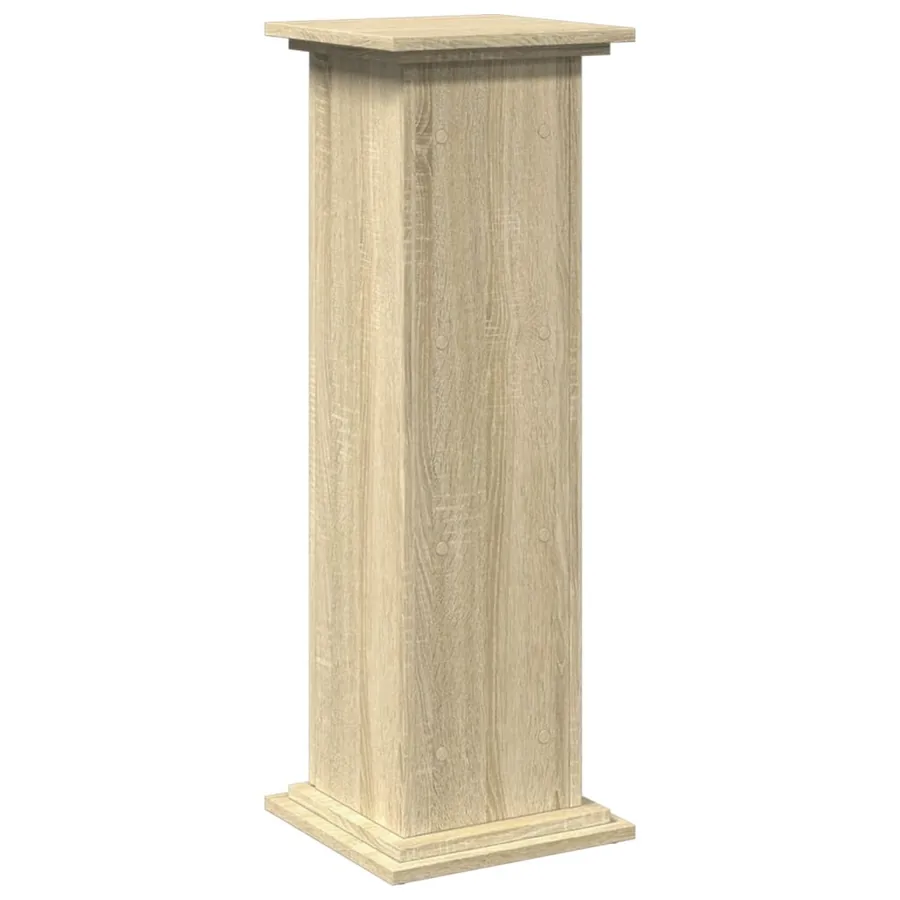 Piédestal avec rangement chêne sonoma bois d'ingénierie - 8