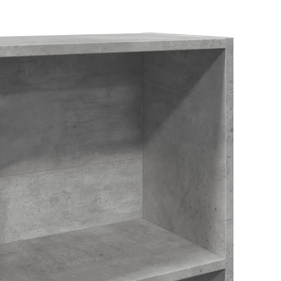 Bibliothèque gris béton 40x24x143 cm bois d'ingénierie - 7