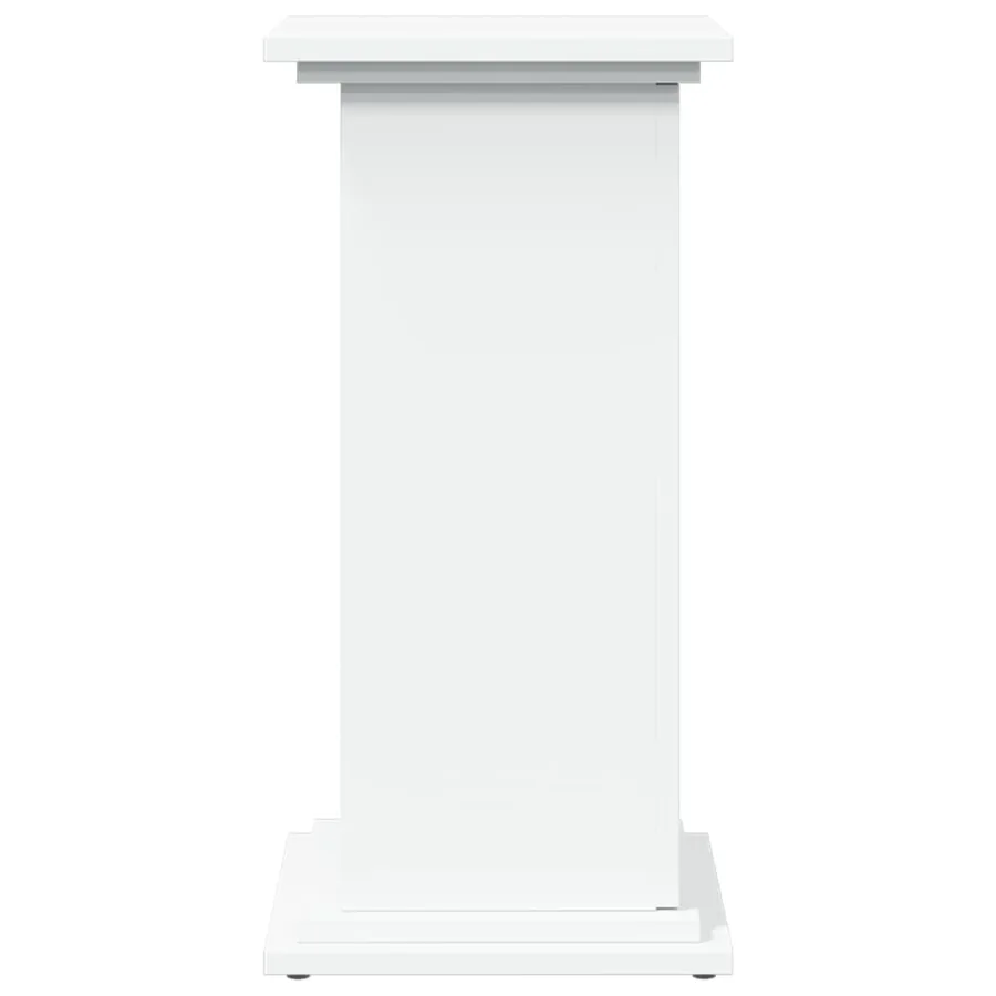 Piédestal avec rangement blanc 31x30x60 cm bois d'ingénierie - 7