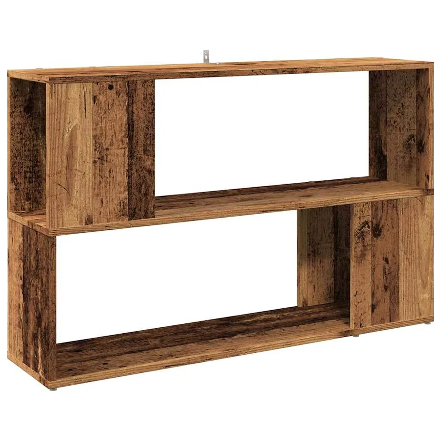 Bibliothèque vieux bois 100x24x63 cm bois d'ingénierie - 2