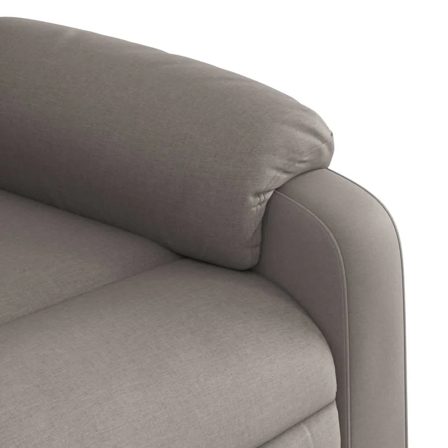 Fauteuil inclinable de massage électrique Taupe Tissu - 12