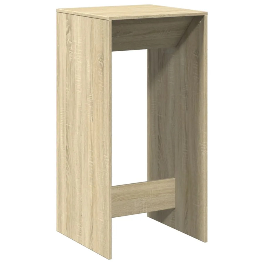 Table de bar chêne sonoma 51x50x103,5 cm bois d'ingénierie - 2