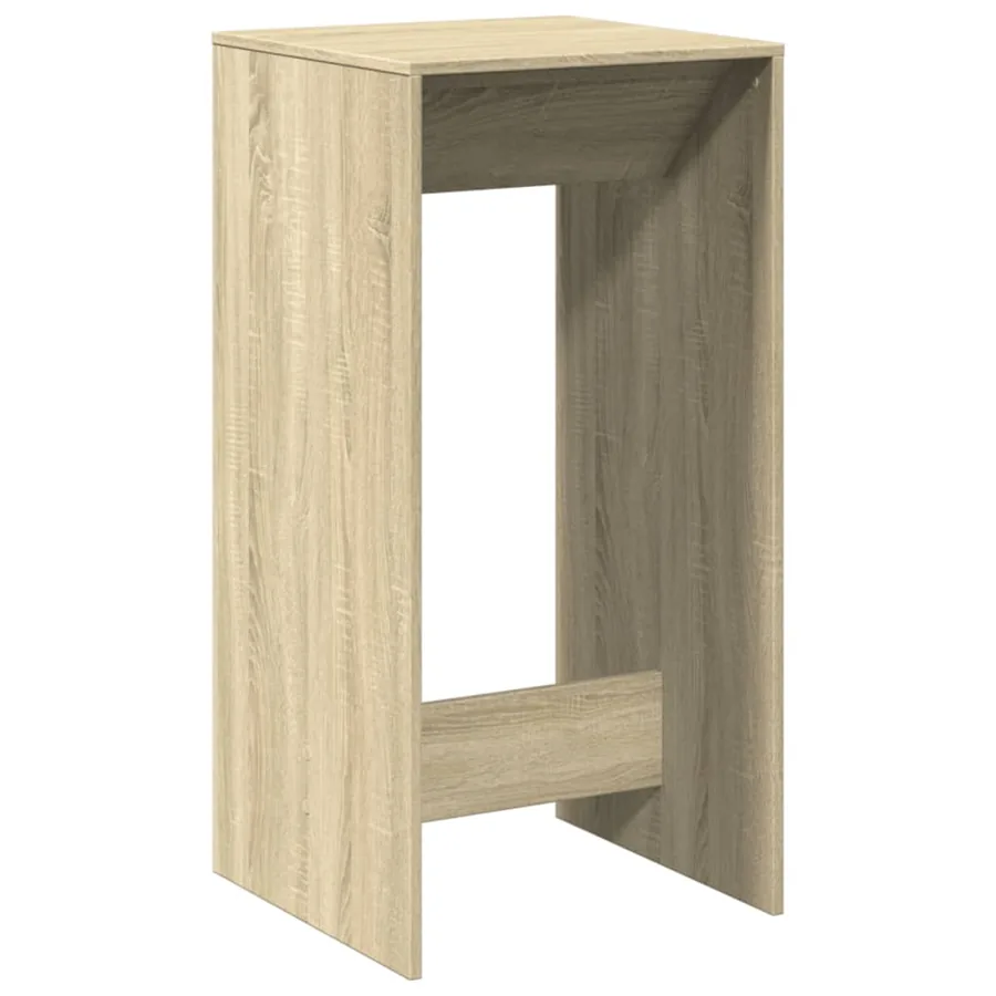 Table de bar chêne sonoma 51x50x103,5 cm bois d'ingénierie - 5