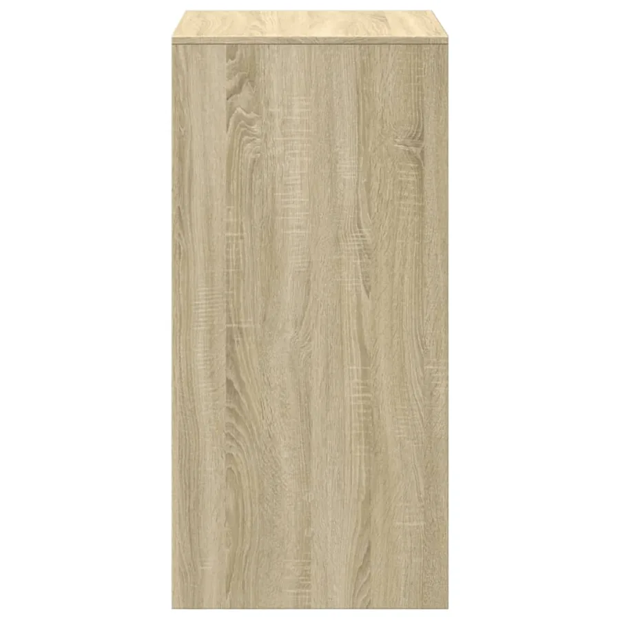 Table de bar chêne sonoma 51x50x103,5 cm bois d'ingénierie - 6