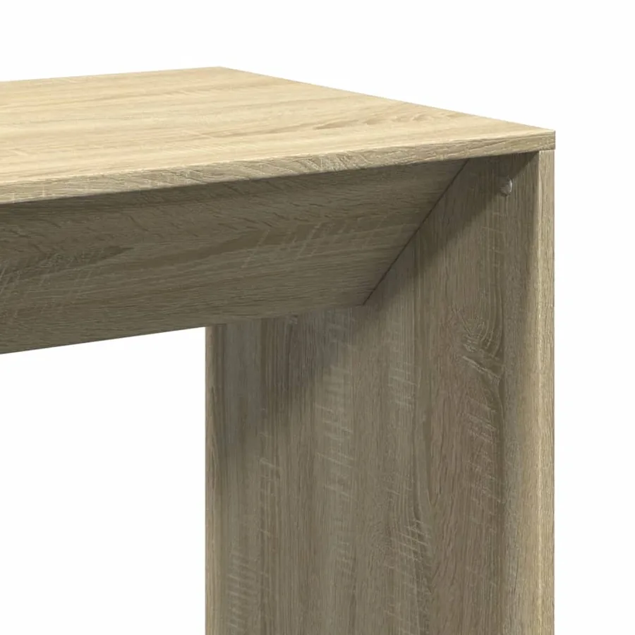 Table de bar chêne sonoma 51x50x103,5 cm bois d'ingénierie - 7