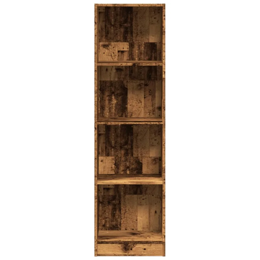 Bibliothèque vieux bois 40x24x143 cm bois d'ingénierie - 4