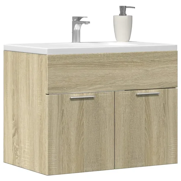 Armoire d'évier Chêne sonoma 60x38,5x46 cm Aggloméré