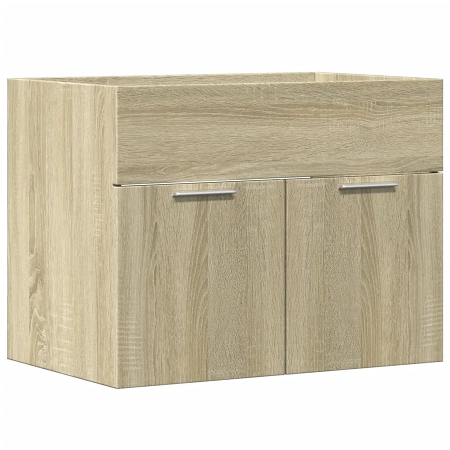 Armoire d'évier Chêne sonoma 60x38,5x46 cm Aggloméré - 2
