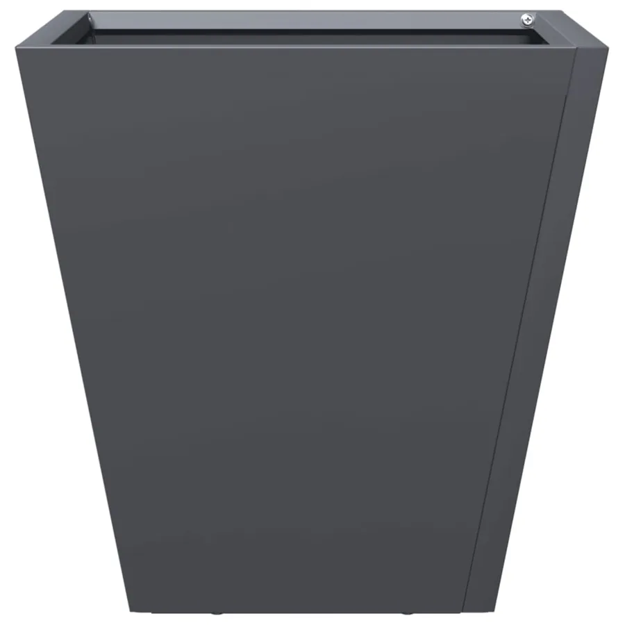 Jardinière anthracite 30x30x30 cm acier - 4