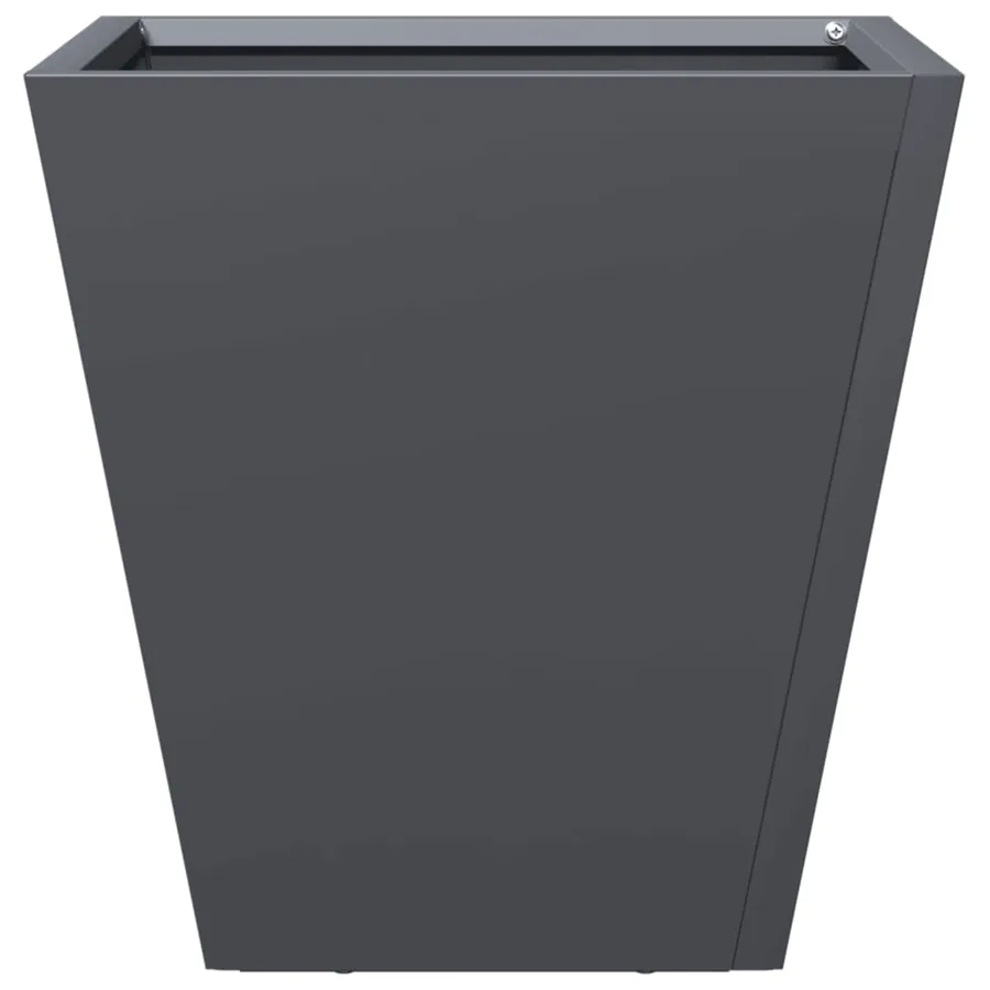 Jardinière anthracite 30x30x30 cm acier - 5