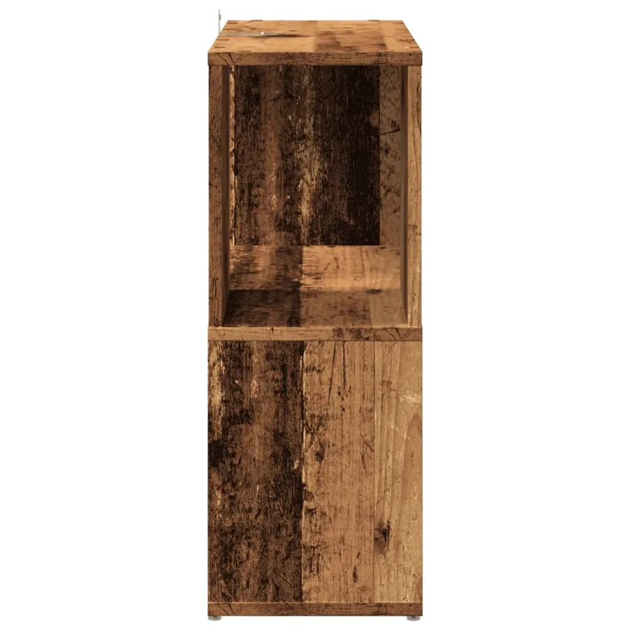 Bibliothèque vieux bois 60x24x63 cm bois d'ingénierie - 5