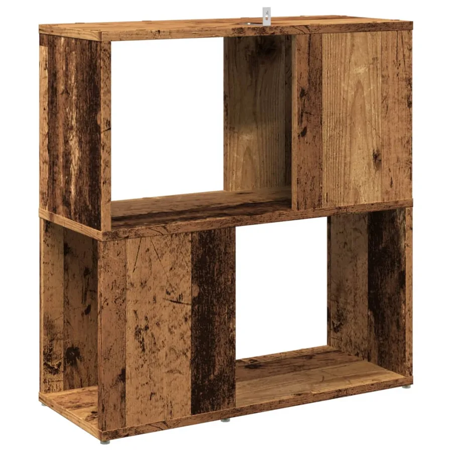 Bibliothèque vieux bois 60x24x63 cm bois d'ingénierie - 6