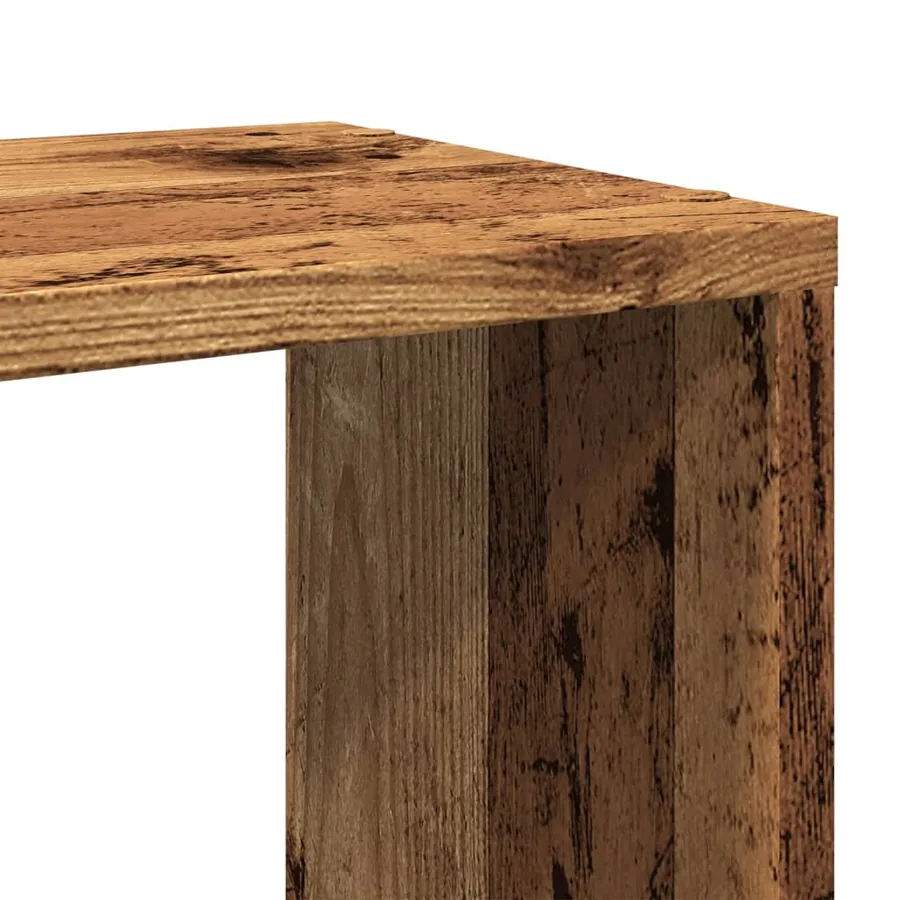 Bibliothèque vieux bois 60x24x63 cm bois d'ingénierie - 7