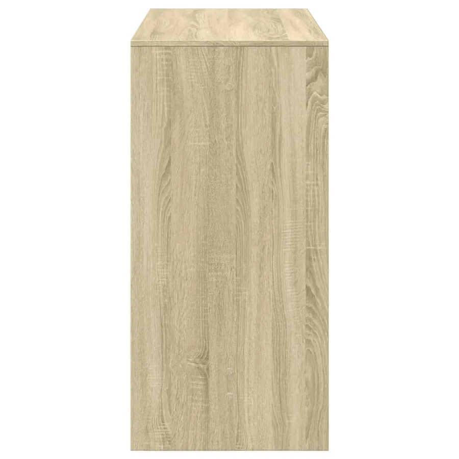 Table de bar chêne sonoma 102x50x103,5 cm bois d'ingénierie - 6