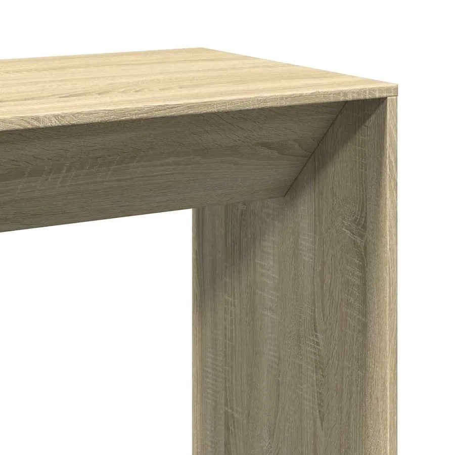 Table de bar chêne sonoma 102x50x103,5 cm bois d'ingénierie - 7