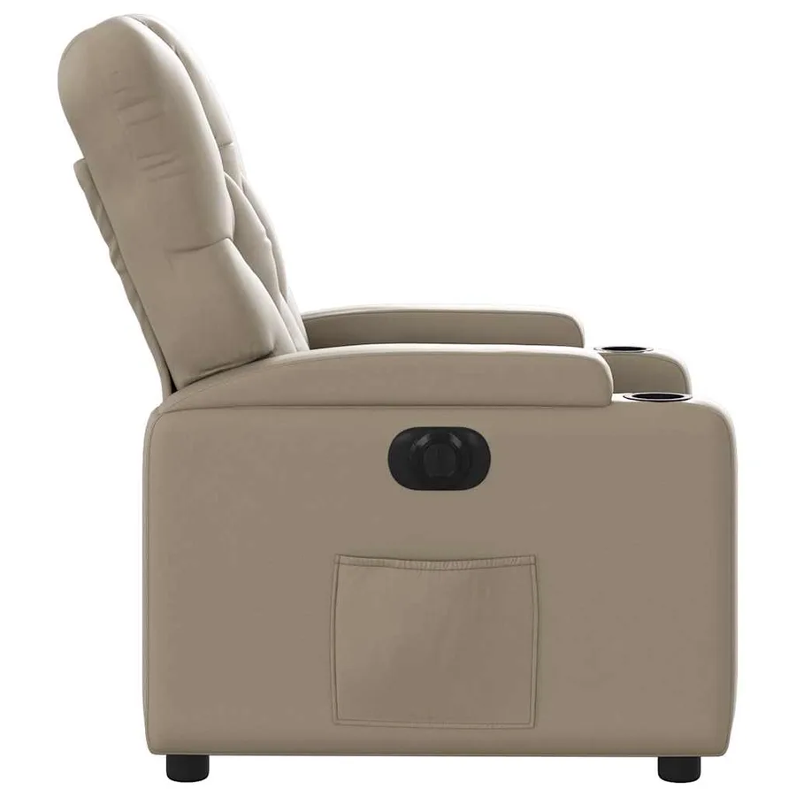 Fauteuil inclinable électrique Cappuccino Similicuir - 10