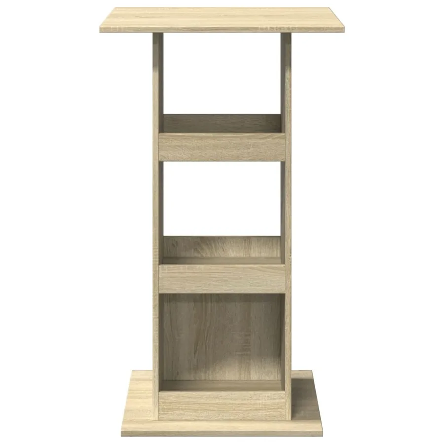 Table de bar avec rangement chêne sonoma bois d'ingénierie - 4