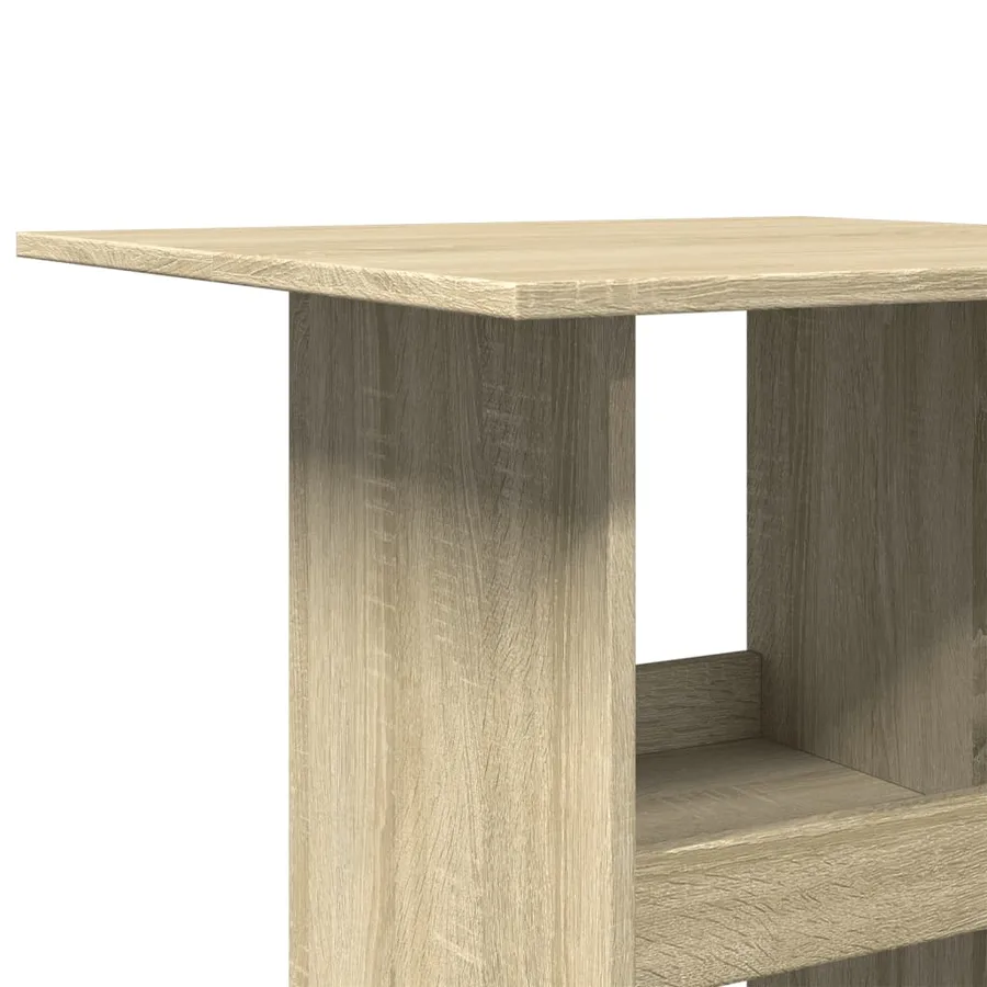 Table de bar avec rangement chêne sonoma bois d'ingénierie - 7