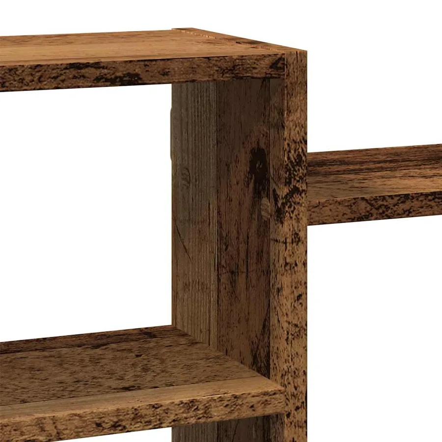 Étagère murale vieux bois 129x18x42 cm bois d'ingénierie - 7