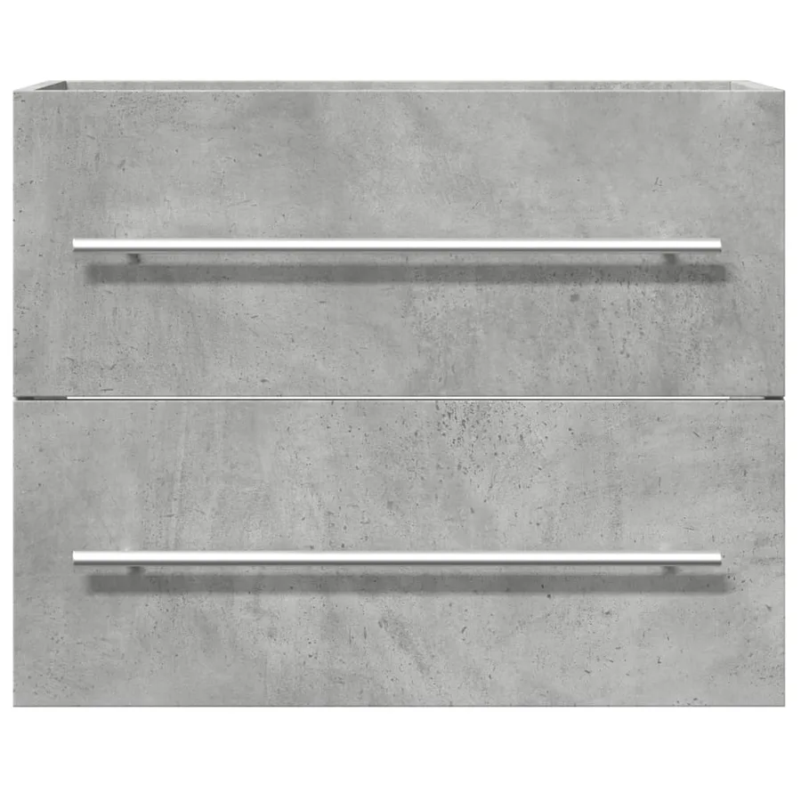 Armoire d'évier Gris béton 60x38,5x48 cm Aggloméré - 4