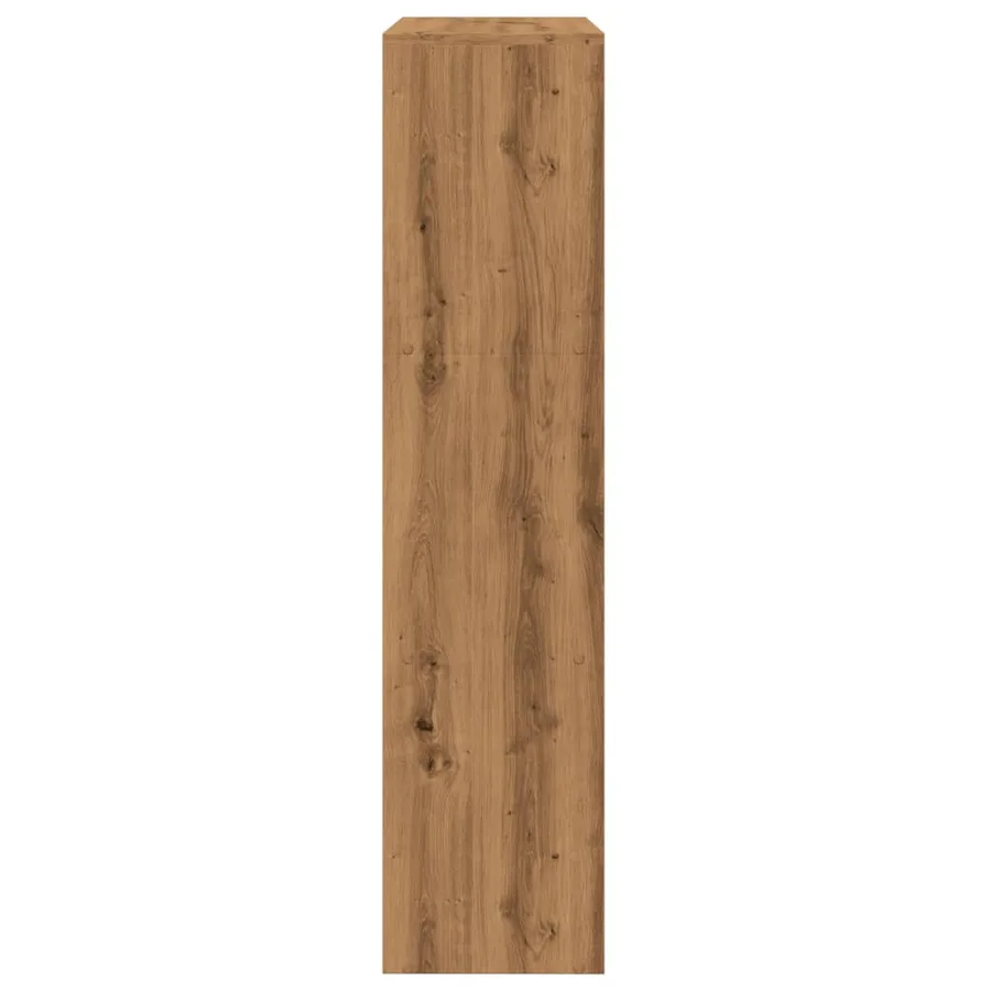 Étagère séparatrice de pièce à 3 niveaux chêne artisanal - 6