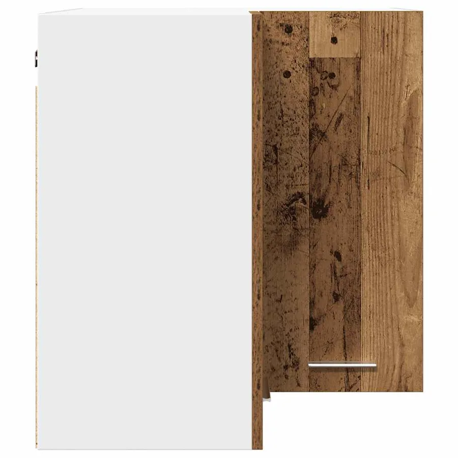 Armoire d'angle suspendue "Lyon" Bois ancien 57 x 57 x 60 cm Bois d'ingénierie - 5
