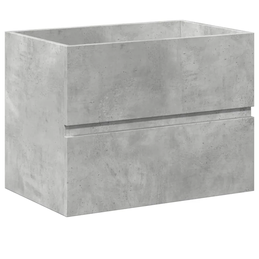 Ensemble de meubles de salle de bain 2 pcs gris béton - 8