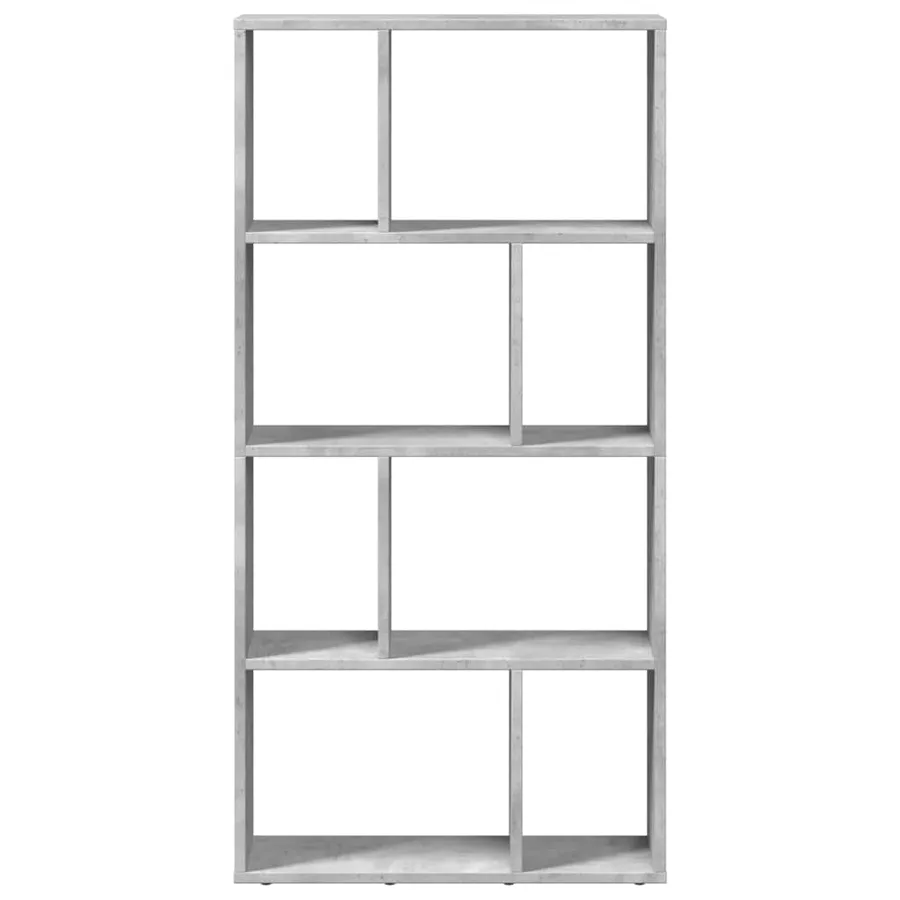 Bibliothèque gris béton 60x20x120,5 cm bois d'ingénierie - 5