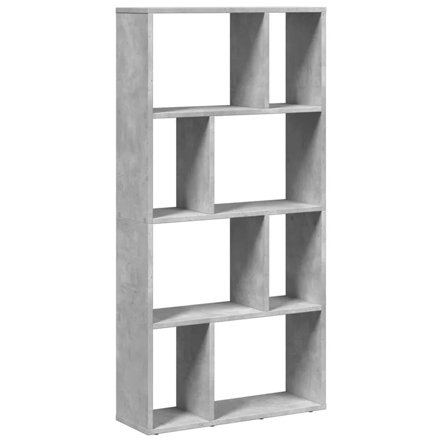 Bibliothèque gris béton 60x20x120,5 cm bois d'ingénierie - 6