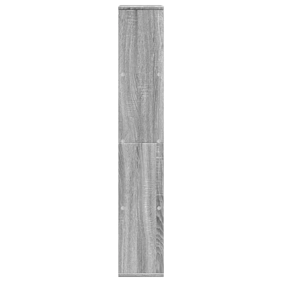 Bibliothèque sonoma gris 60x20x120,5 cm bois d'ingénierie - 7