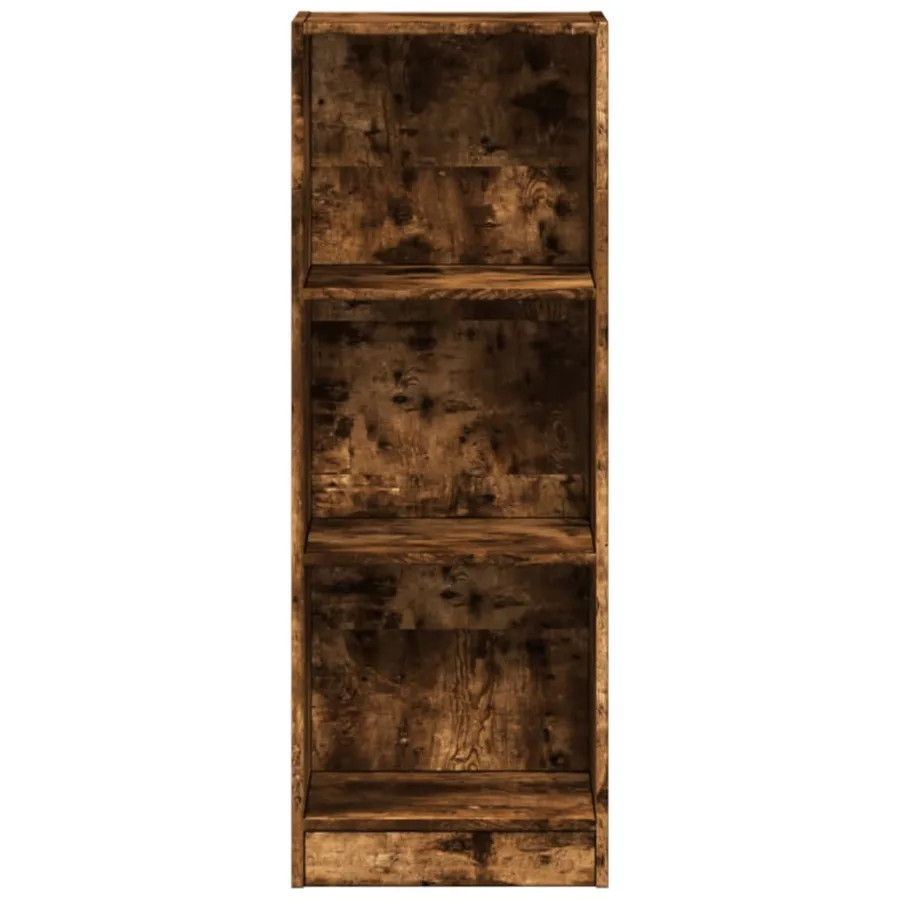 Bibliothèque chêne fumé 40x24x109 cm bois d'ingénierie - 4