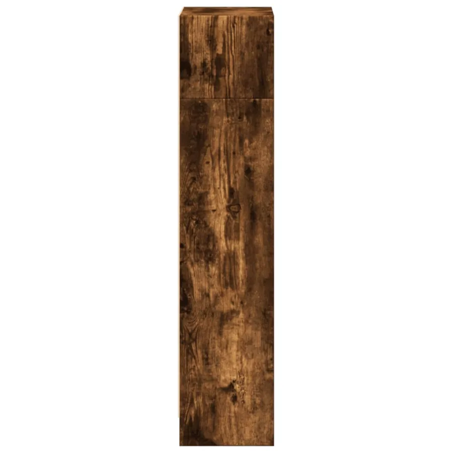 Bibliothèque chêne fumé 40x24x109 cm bois d'ingénierie - 6