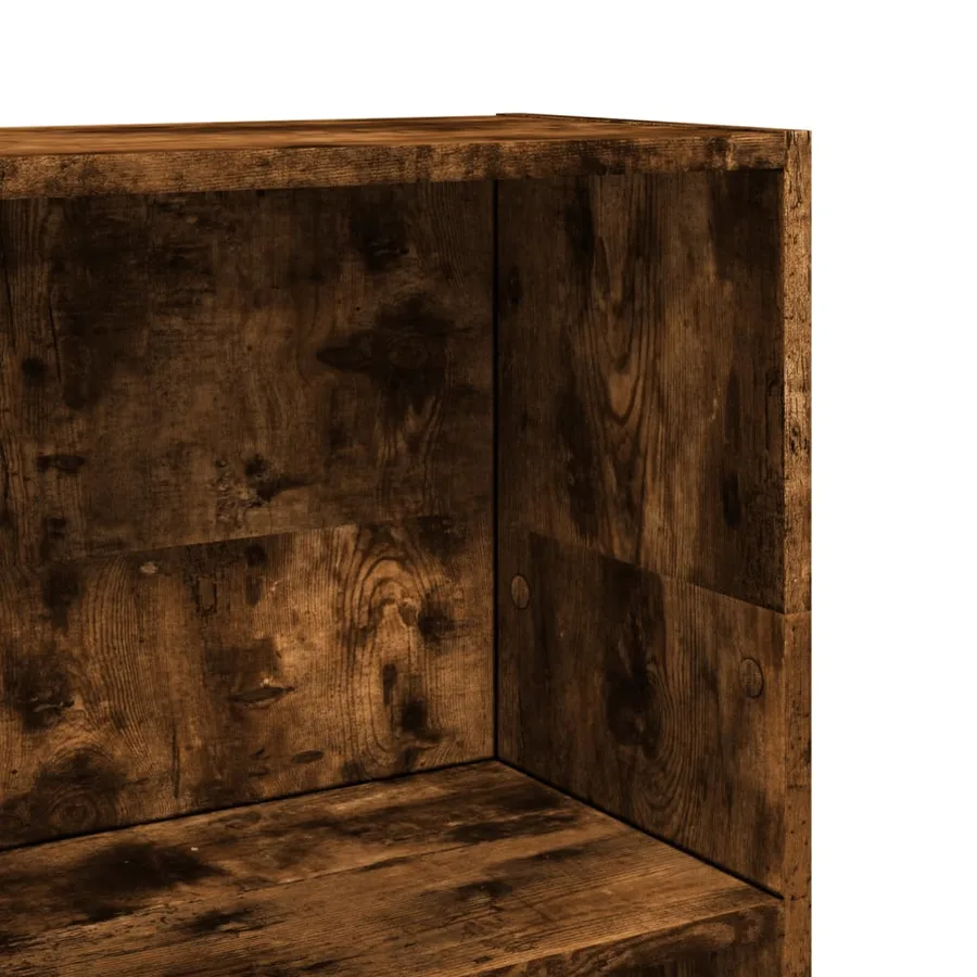 Bibliothèque chêne fumé 40x24x109 cm bois d'ingénierie - 7