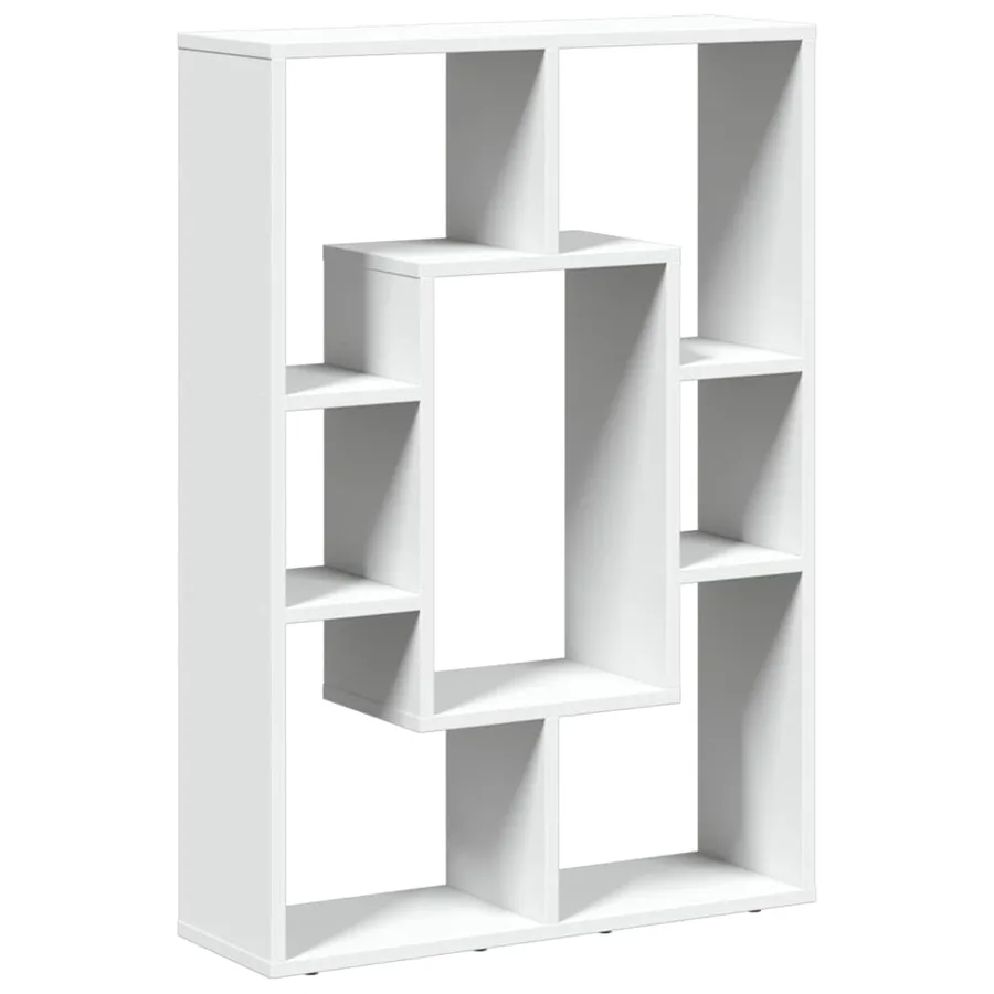 Bibliothèque Blanc 63x20x90 cm Bois d'ingénierie - 7