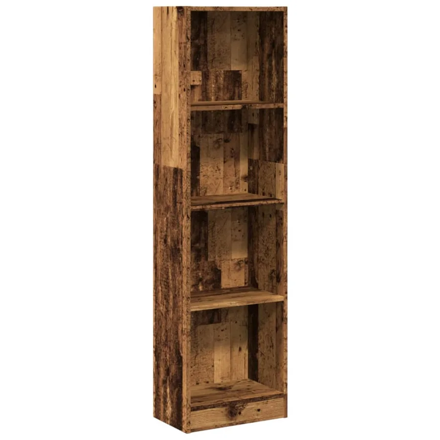 Bibliothèque vieux bois 40x24x176 cm bois d'ingénierie - 2