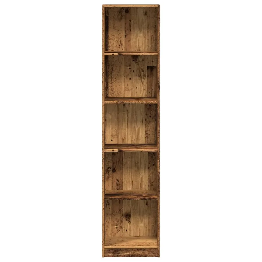 Bibliothèque vieux bois 40x24x176 cm bois d'ingénierie - 4