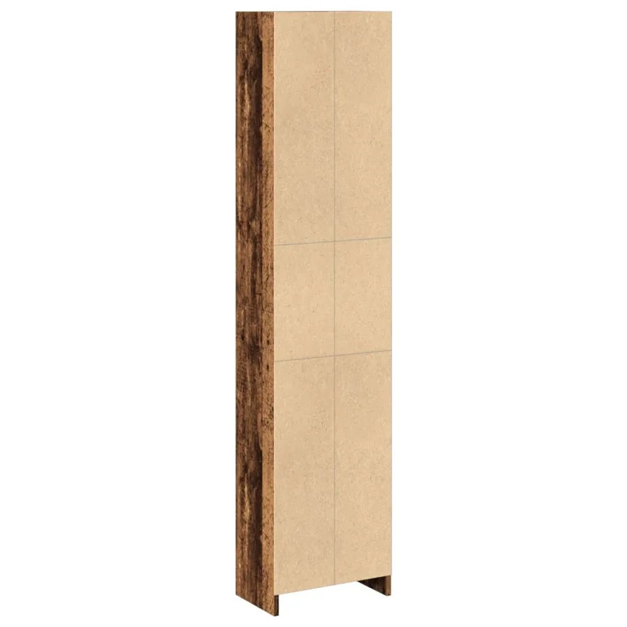 Bibliothèque vieux bois 40x24x176 cm bois d'ingénierie - 5