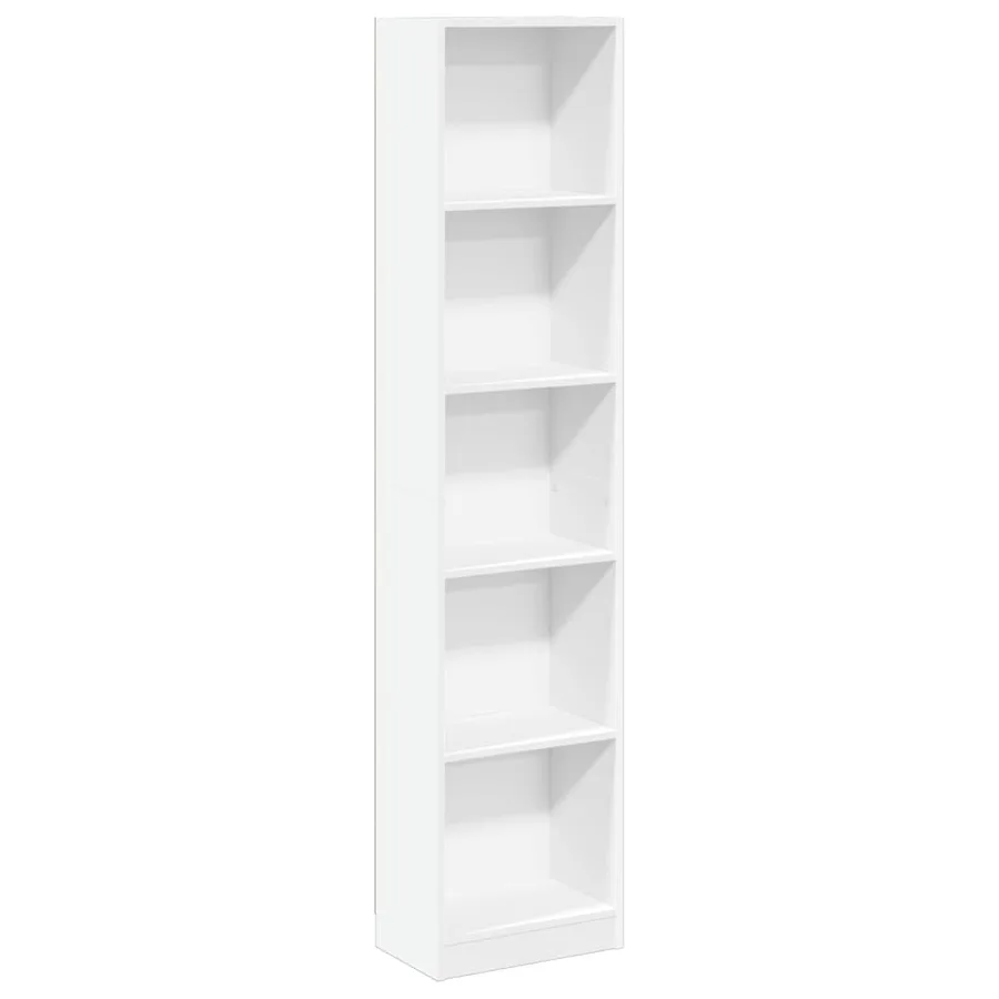 Bibliothèque blanc 40x24x176 cm bois d'ingénierie - 2