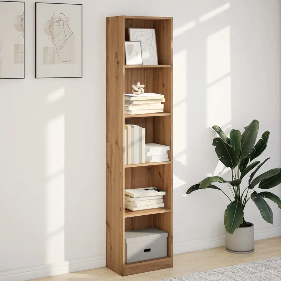 Bibliothèque Chêne Artisian 40x24x176 cm Bois d'ingénierie - 3