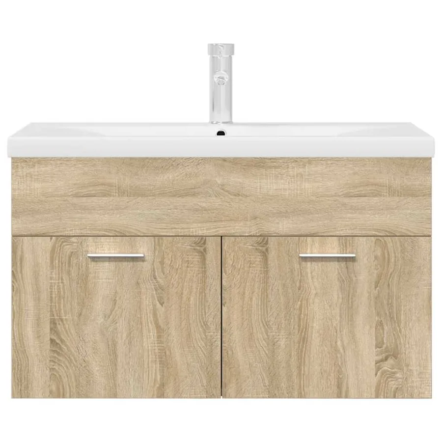 Armoire lavabo de salle de bain et vasque et robinet intégrés - 4
