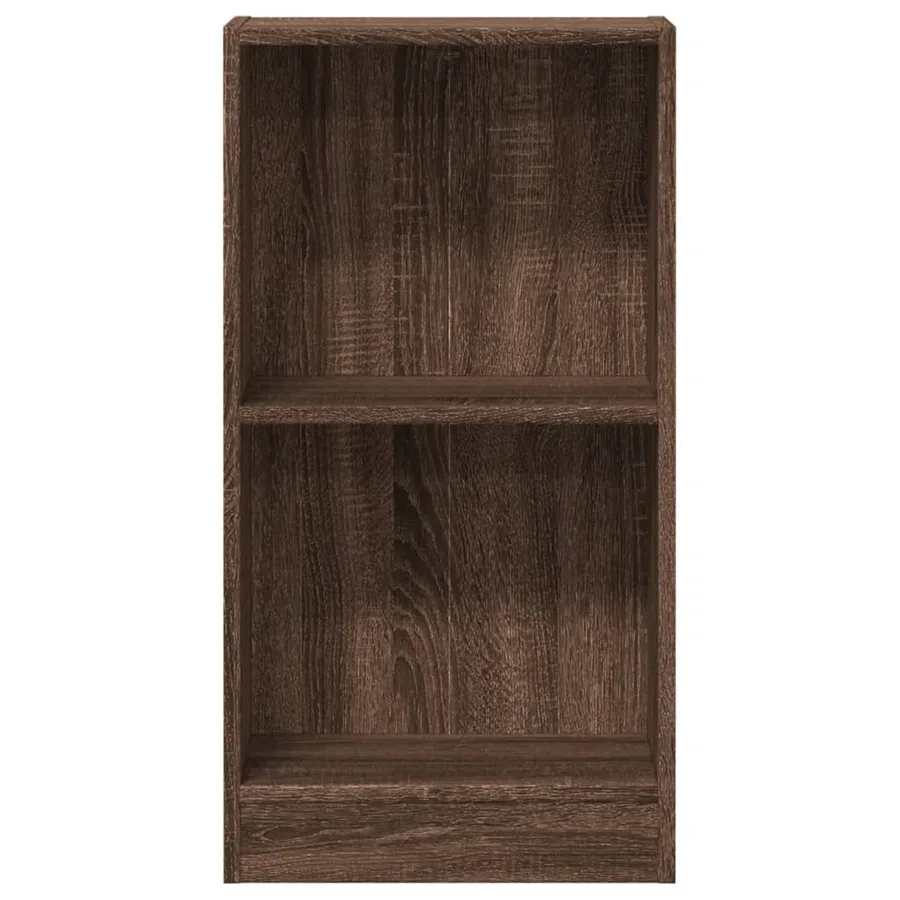 Bibliothèque chêne marron 40x24x76 cm bois d'ingénierie - 4