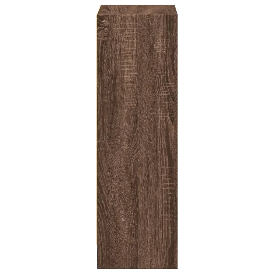Bibliothèque chêne marron 40x24x76 cm bois d'ingénierie - 6