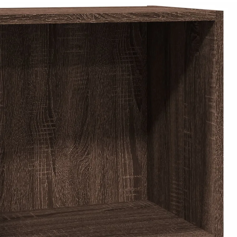 Bibliothèque chêne marron 40x24x76 cm bois d'ingénierie - 7